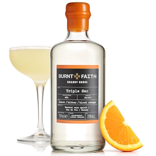 Burnt Faith Triple Sec 70 cl | Small Batch Orange Liqueur | Perfect for the original Margarita and Sidecar Cocktails