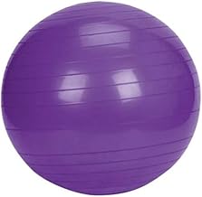 كرة للجيم وتمارين اليوجا مع منفاخ 75 سم، بنفسجي