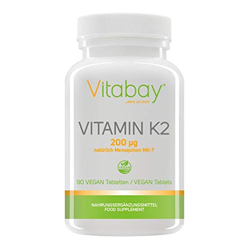 Vitamina K2 200?G (menaquinone MK-7 Natural) (90 pastillas vegetales ()