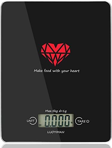 LUOYIMAN Digital Kitchen Scale Meat Food Touch Scale with LCD Display for Baking Cooking