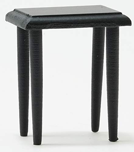 Classics by Handley Dollhouse Miniature Side Table, Black