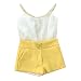 Baby Girls Summer Clothes Yellow Vest+pants Sets Outfits 2pcs Top Shorts Suits (2-3Y)