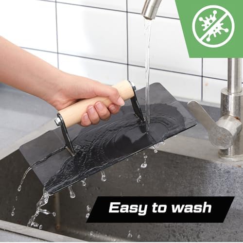 Blulu Hand-held Manual Trash Compactor Metal Bin Garbage Compactor for Kitchen Trash Can and Outdoor Waste Compacting Hand Tool - 2