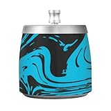 Aschenbecher aus Edelstahl mit Deckel für Zigaretten für Zuhause, Garten, Büro...