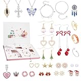 Weihnachtsideen, Schmucküberraschungskalender, Countdown bis Weihnachten, saisonale Schmuckkollektion, Adventskalender für Frauen, einzigartiger Weihnachts-Countdown für Schmucküberraschungen