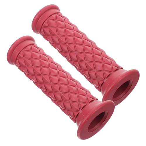 MUELODSIC 2 pièces Poignées Guidon Caoutchouc Durables Embouts Rétro pour Amélioration Confortable et Design Vintage Adaptées Plupart des Faciles à Installer et Résistantes à Lusure