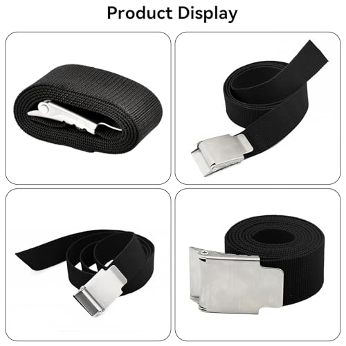 Scuba Weight Belt for Diving 60\", Diving Belt Nylon Dive Weight Belt with Stainless Steel Quick Release Buckle for Diving, Snorkeling, Freediving, Spearfishing