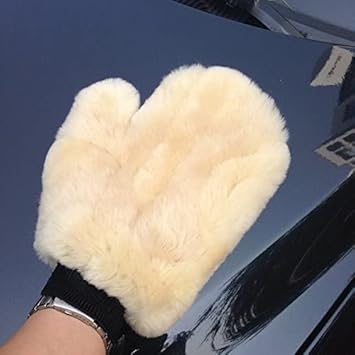 WorldCare 5 Pieces Lambswool Wash Mitt Soft Wash Glove Car Cleaning Products