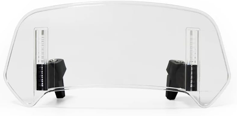 Motorcycle Windscreen for Ducati Scrambler Desert Sled 2017-2022 – Adjustable Motorcycle Screen, Clip-On Windshield Extension, Motorbike Wind Deflector Protection,A-Transparent-28cm×12cm