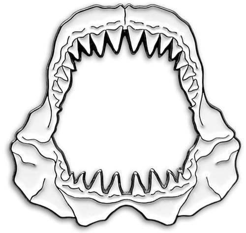 Pinsanity Great White Shark Jaws �� �G�i���� ���y���s��, 1.5 inch, �G�i����, ��΂Ȃ��B