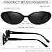 Verfimaci Retro Oval Sunglasses for Women Driving Fashion Cat Eye Glasses