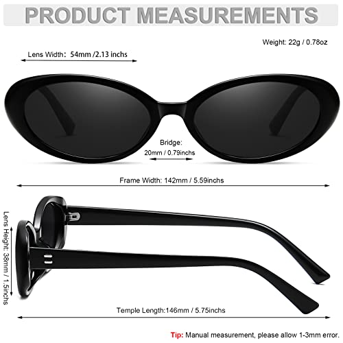 Verfimaci Retro Oval Sunglasses for Women Driving Fashion Cat Eye Glasses4