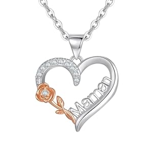 Collier Cœur Personnalisé Fête des Mères Tusuzik