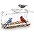 WENMIXER Window Bird Feeder with Non-Marking Self-Adhesive Hooks, Clear Window Bird Feeder for Outside, Transparent Bird House, Outdoor Bird Feeders, Wild Bird Watching Gift, Garden Decor