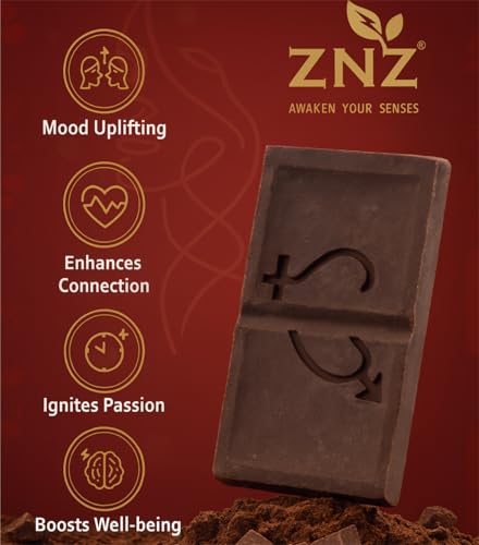 Image of ZNZ Chocolate Tabs for Uplifting Mood | Best Dark Chocolate Gift Set for Couples | Romantic Gift Box for Men & Women Birthday, Anniversary,Valentine & Wedding | Vegan & Gluten-Free Delight | 32gm