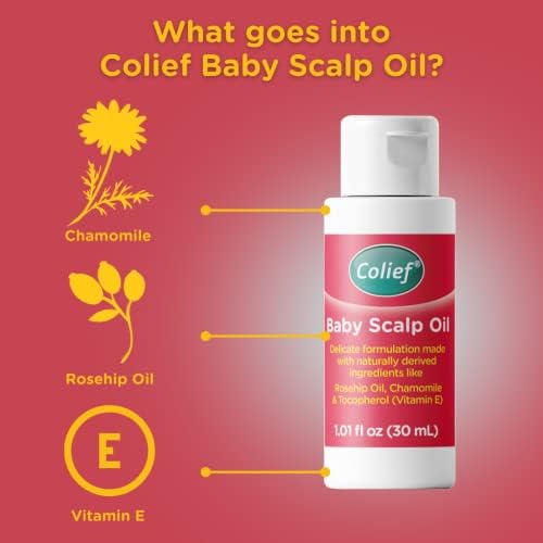Colief Baby Scalp Oil 30ml Soothing Moisturising Oil for Baby Scalp and Skin Preventative of Itchy, Flaky, Dry, Damaged Skin