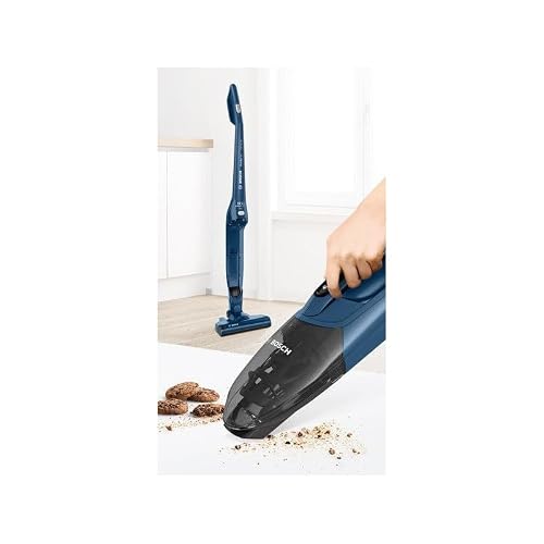 Bosch Readyy'y 16Vmax Serie | 2 - Aspirapolvere Ricaricabile Senza Filo,Scopa Elettrica E Aspirapolvere A Mano 2 In 1 Con Accessori Multisuperficie Integrati, Blu - 2