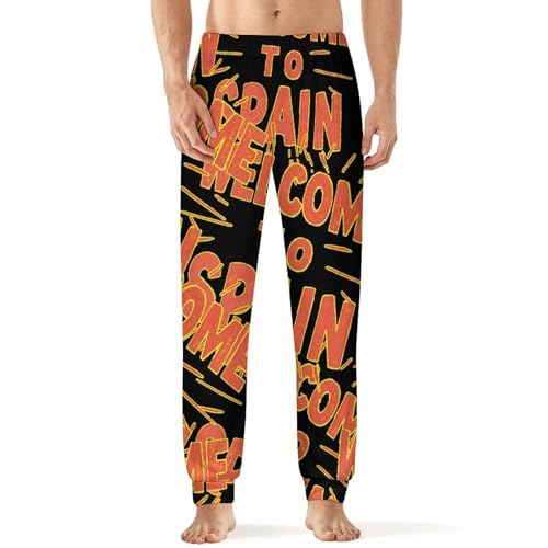 Spanish Welcome To Spain Men's Pajama Bottoms Sleep Lounge Soft Comfy Pants Sleepwear