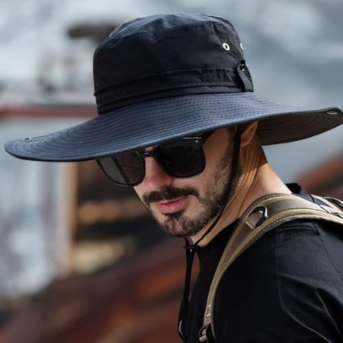 Image of Super Wide Brim Sun Hat for Men /Women-UPF 50+ UV Protection, Large Bucket Hat for Fishing, Hiking, Gardening