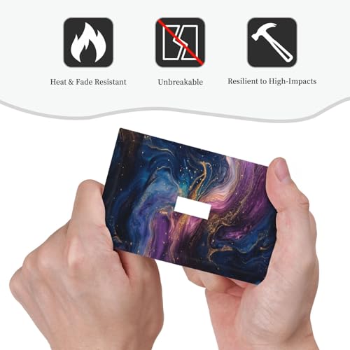 Decorative Switch Covers Plate Abstract Purple Blue Gold Marble Texture 1 Gang Wall Plate Single Toggle Wall Cover Plate Jumbo Electrical Light Switch Plate Faceplate for Bathroom Decor