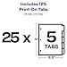 Print-On Divider Quantity: Set of 25