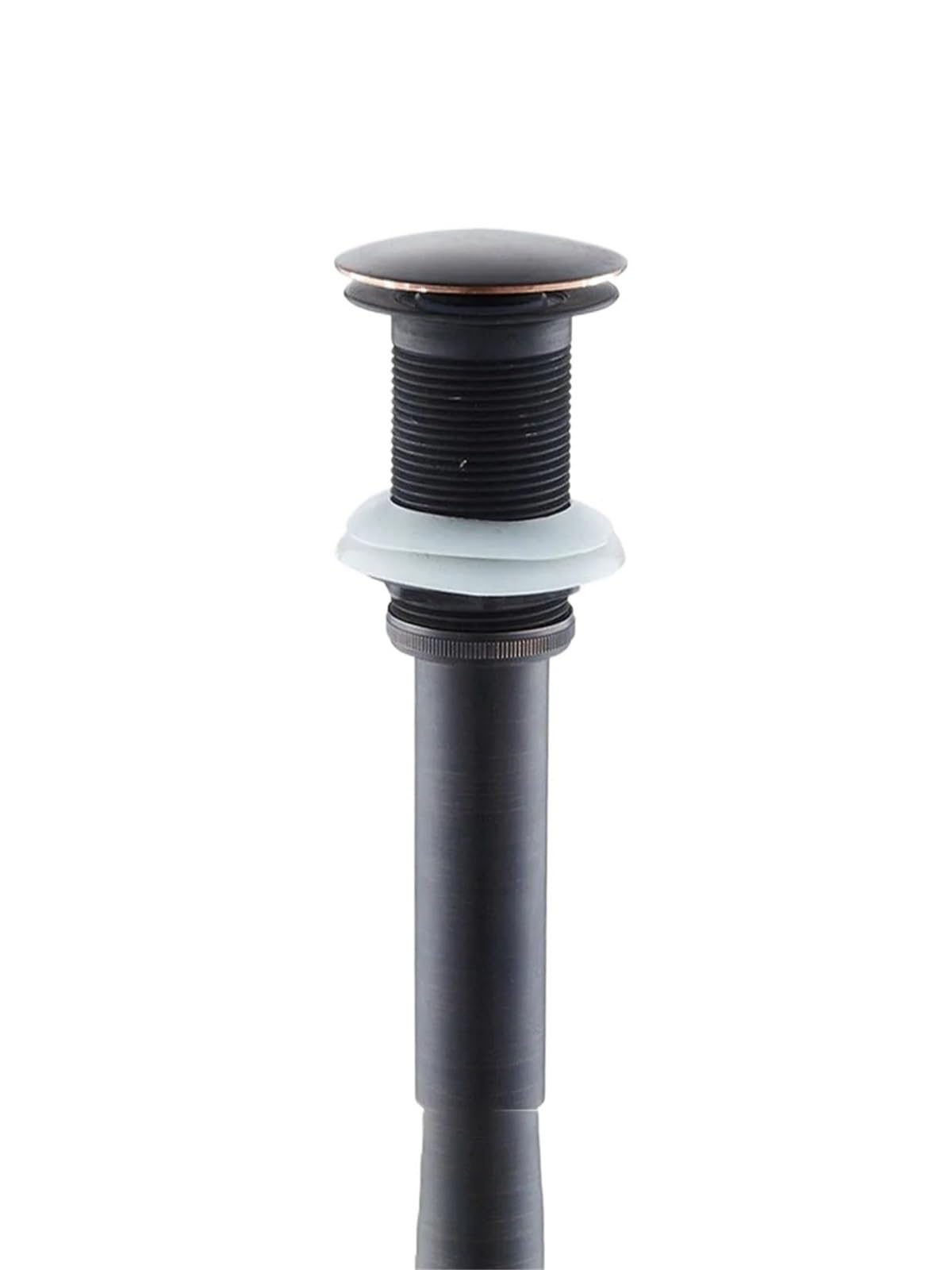 1 pz. Piletta di Scarico for lavandino con Tappo Rotondo Grande Senza Troppo Pieno tsd022