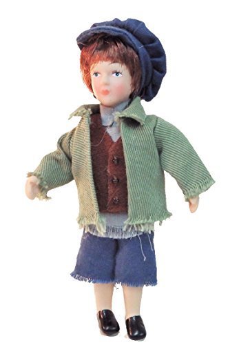 Melody Jane Dolls House Victorian Urchin Boy Miniature Porcelain People 1:12