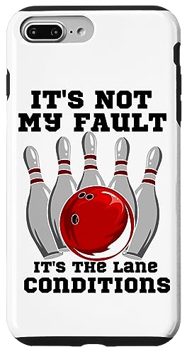 �{�E�����O It's Not My Fault It's The Lane Conditions �{�E���[ �X�}�z�P�[�X iPhone 7 Plus/8 Plus �p