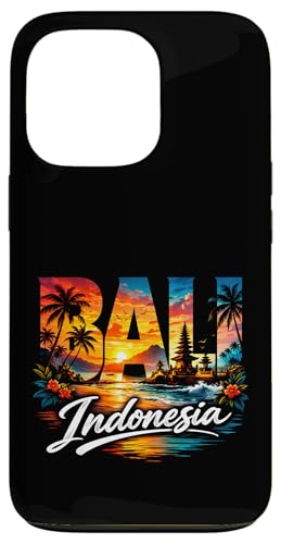 I Love Bali �C���h�l�V�A �o�P�[�V���� ���y�Y �X�}�z�P�[�X iPhone 13 Pro �p