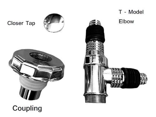 Image of Bathroom Floor Drain Connector | Water Drain Anti Core Overflow Elbow Outlet Pipe Connector for Washing Machine | Backflow Preventer Drainer (T-Shape Coupling)