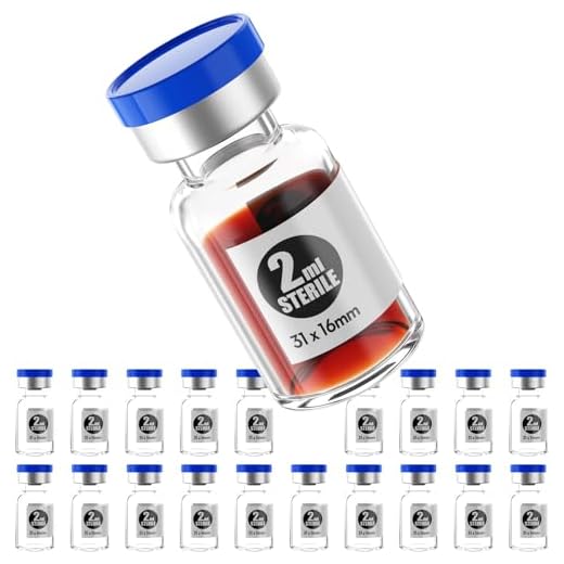 ZHANXUBIO Frascos vazios estéreis com tampa de borracha e tampa de plástico de alumínio sem rebarbas, embalados individualmente com 20 peças (transparente, 2 ml)