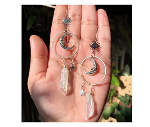 Fonte da área de trabalho Natural irregular branco claro quartzo cristal cachoeira boho witchy Fonte