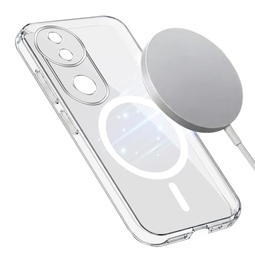 Image of Jkobi Lifetime Anti-Yellow MagSafe Compatible Clear Back Cover Case for Vivo iQOO Z10R (Sleek Hard Crystal | Shockproof and Camera Protection)
