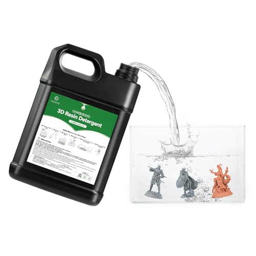 RESIONE 3D Resin Cleaner 3.6KG Non-Flammable Photopolymer Resin Washing Solution for LCD/DLP/MSLA Prints - Low Odor Effective Cleaning Detergent No White Residue Cost-Effective Resin Remover
