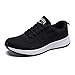 Damen Turnschuhe Hallenschuhe Atmungsaktiv Outdoor Fitnessschuhe Laufschuhe Schnürsenkel Frauen Sportschuhe Flach Schwarz 38 EU