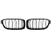 uxcell Glossy Black Front Bumper Kidney Grill Grille for 2012-2017 BMW F30 F31 4 Doors