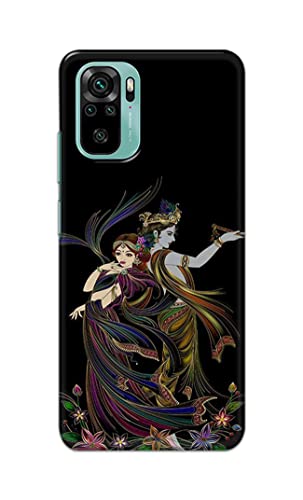 Image of Lord Radha and Krishna Hard Back Case Cover for Redmi Note 10, Redmi Note 10S Back Cover -(J5) VNS2223