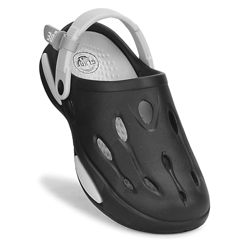 Image of Kraasa Glide Gear Men's Eva Casual Clogs for Everyday use | Sandals with Adjustable Back Strap | Lightweight, Comfortable | Stylish and Waterproof Mules