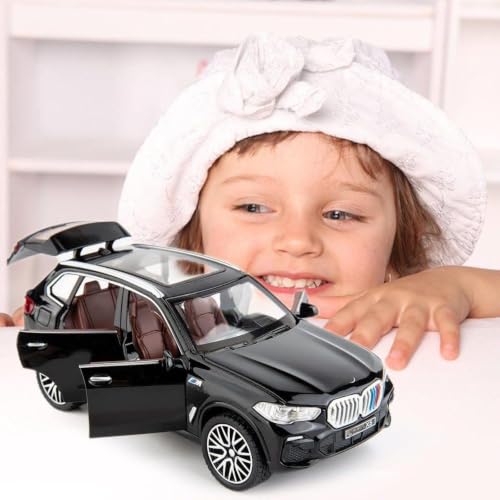 Image of Umadiya X5 SUV Car 1:32 Scale Model Car Exclusive Alloy Metal Pull Back Die-cast Diecast Metal Pullback Toy Openable Doors & Light Music Best Gifts Toys Kids【Colors as Per Stock】