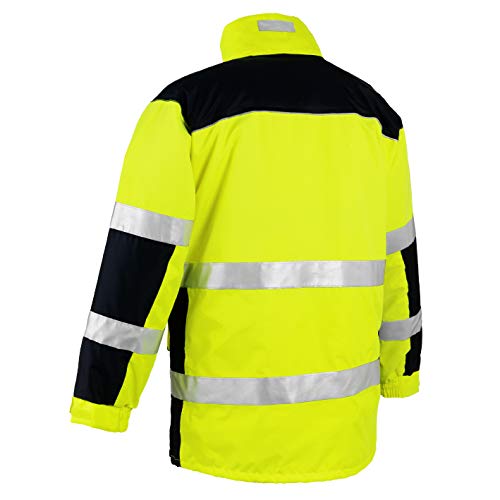Warnschutz-Parka Toronto wasserdichte, winddichte Arbeitsjacke gelb XL – Bild 2