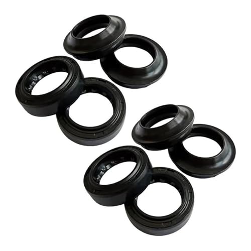Joint d'huile moto 27x37x7.5 mm avec cache-poussière pour amortisseur de fourche avant 8 pièces