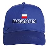 lech poznan bilety Schirmmütze aus Polyester Tipolitografie Ghisleri Mütze mit Stickerei Lech Poznan Blau