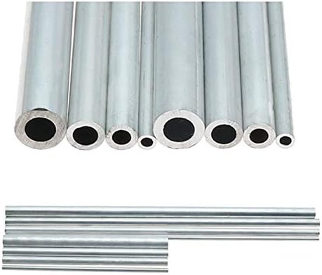 金属丸パイプ、 6061-T6 アルミニウム丸管 外径23mm x 内径(5-20)mm 長さ500mm 多目的用途(OD 23mm