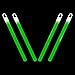 Lumistick 6 Inch Standard Glow Sticks with Strings - Kids Safe & Non-Toxic Light Up Sticks - Illuminating Luminescent Bulk Sticks - Glows in The Dark Chem Lights (Green, 25 Glow Sticks)