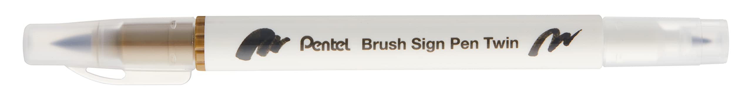 Pentel Brush Sing Pen Twin Çift Taraflı Fırça Uçlu Kalem TOPRAK