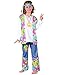 DEGUISE TOI Déguisement Hippie Gilet à Franges Fille - Violet - M 7-9 Ans (120-130 cm)