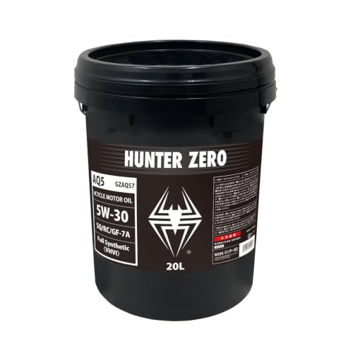 Amazon | HUNTER ZERO 車用 モーターオイル/ポリ容器/100%化学合成油
