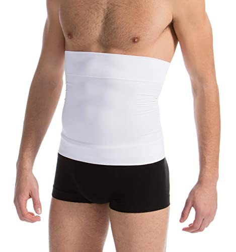 Farmacell Man 405 (Blanc, XL) Ceinture Minceur Gainante pour Homme Ventre Plat