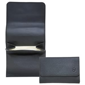 Mitchell Thomas Black Leather Pipe Tobacco Roll Up Day Pouch – 9313