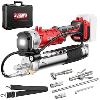 Cordless Grease Gun Compatible with Milwaukee 18V Battery (Bare Tool)